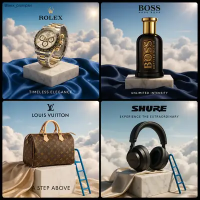 Luxury Product Photography on Clouds