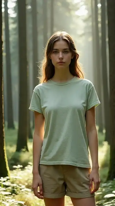 Sun-Dappled Forest Portrait Prompt