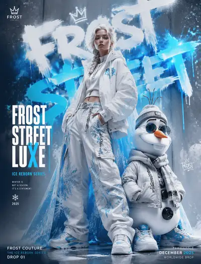 Urban Graffiti Fashion Campaign: Elsa & Olaf Edition