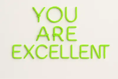 Knot Rope Typography: YOU ARE EXCELLENT