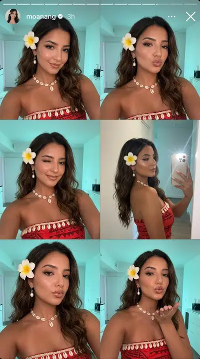 Moana-Inspired Tropical Selfie Collage Prompt