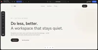 Japanese Zen Minimalism Website Design Prompt