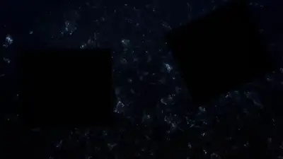 Anime-style fragmented memory flashback scene
