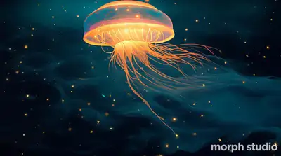 Luminescent Jellyfish Ascending to Constellations