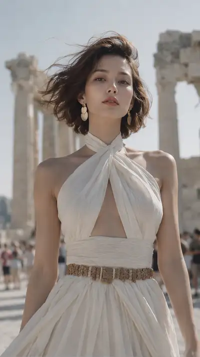 Cinematic Portrait in Ancient Ruins