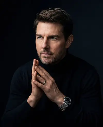 Moody night-mode cinematic portrait of a man