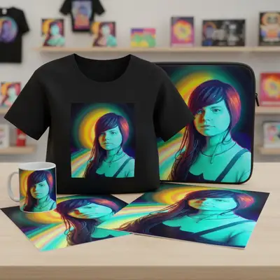 Create Merch with Your Profile Pic Character