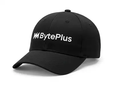 Black Cap Product Mockup with Logo