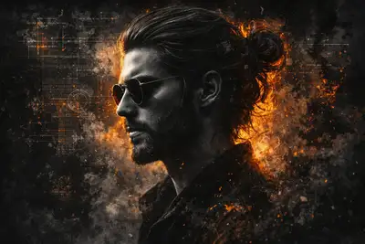 Cinematic Cyber-Industrial Portrait Prompt