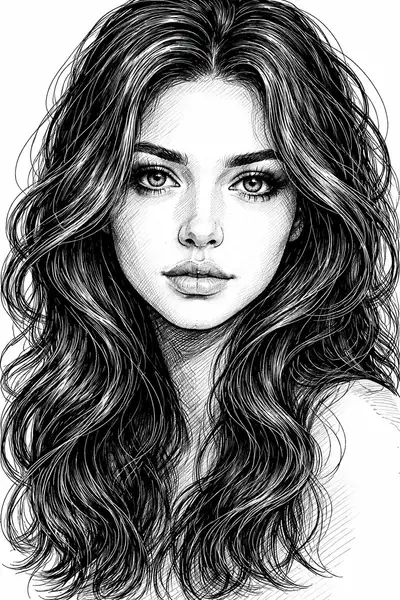Pen and Ink Portrait Prompt