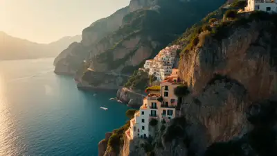 Amalfi Coast romantic pasta lunch video prompt