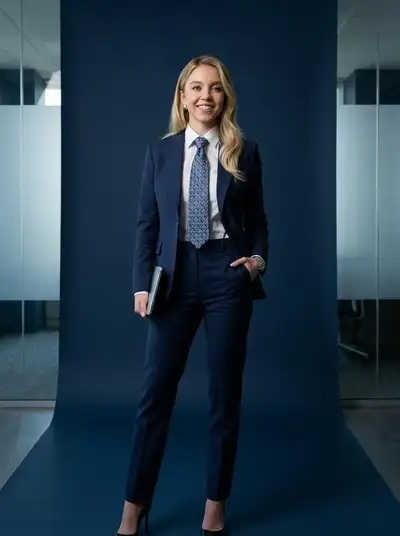 Businessman in Navy Suit Portrait