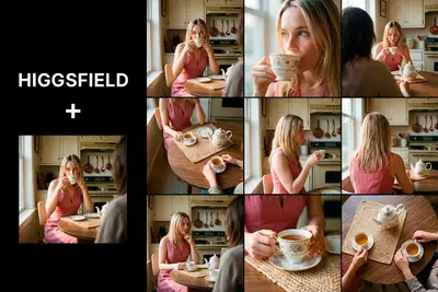 Cozy Cinematic Tea Moment Photo Series