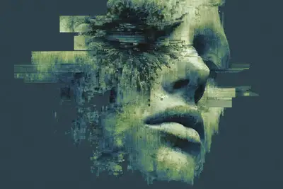 Glitch Art Dystopian Decay Prompt
