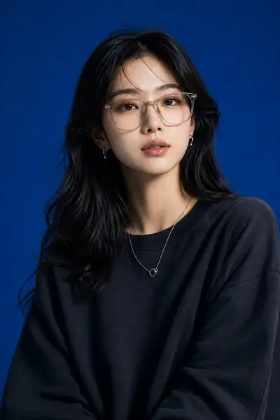 Portrait de mode de studio haut de gamme à partir d'une photo de référence