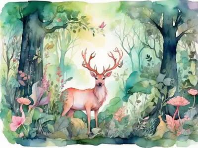 Watercolor Fantasy Illustration Prompt