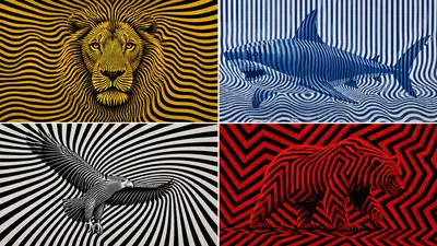 Op Art Hidden Emergence Visual Generator