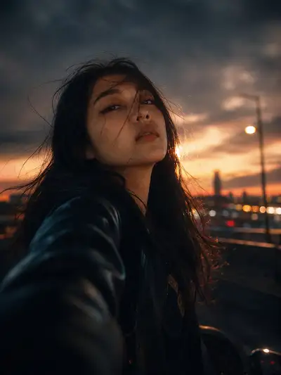 Cinematic Night Car Portrait