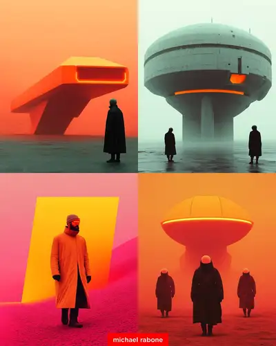 Minimalist Sci-Fi Magazine Cover