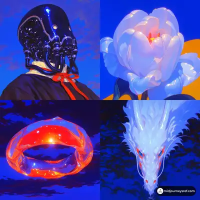 Neon Cyberdream Glass-Liquid Style Prompt