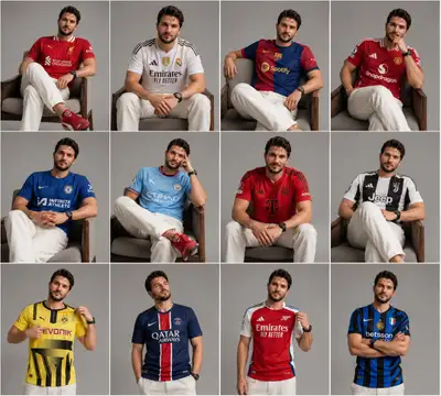 Football Jersey Grid Collage Prompt