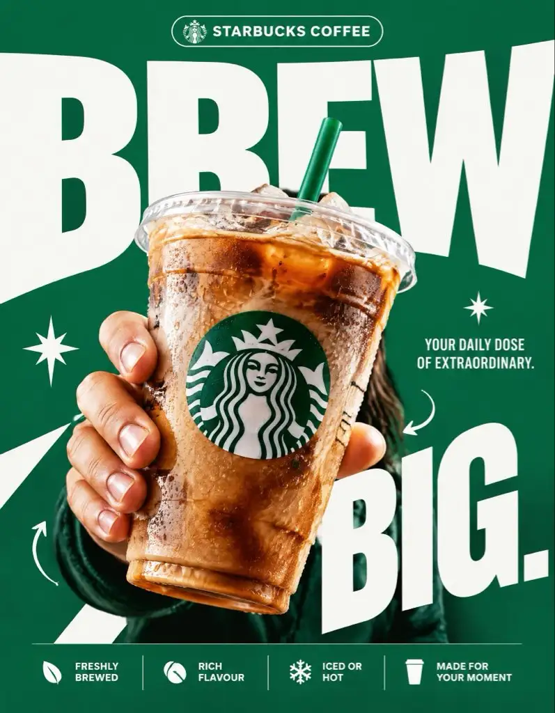 Brew Big Starbucks Poster Prompt | Wikiprompt