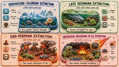 Claymation-Diorama-Zeitleisten-Erklärvorlage
