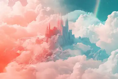 Celestial Vaporscape Art Prompt