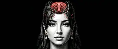 Mind Unsealed: Dark Surreal Neural Sculpture