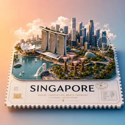 3D Isometric Travel Poster of a Location