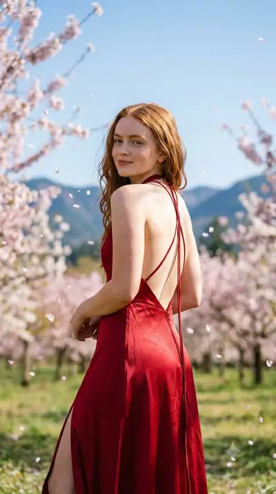 Cherry Blossom Portrait Photography Prompt