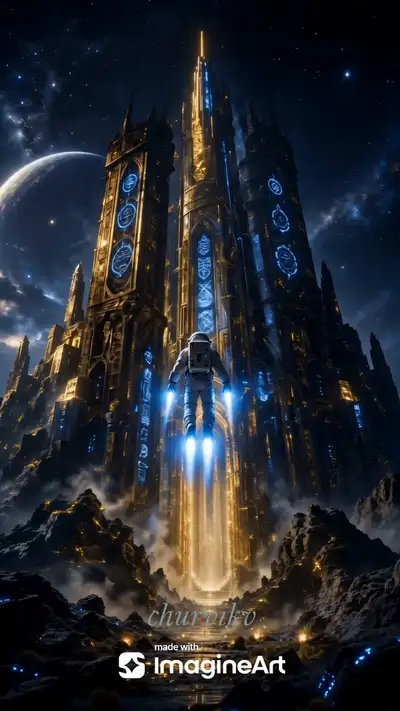 Astronaut awakens ancient alien megastructure, cosmic rebirth