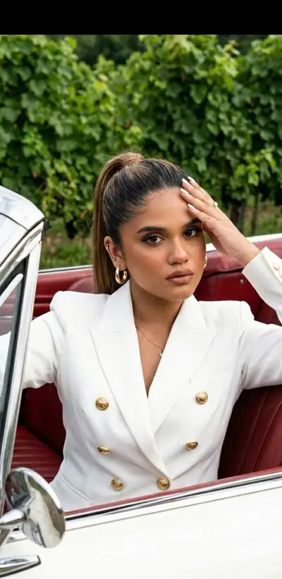 Vintage Convertible Fashion Portrait
