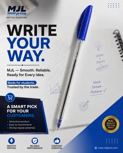 Pôster Publicitário MJL Ball Pen Premium Gen-Z
