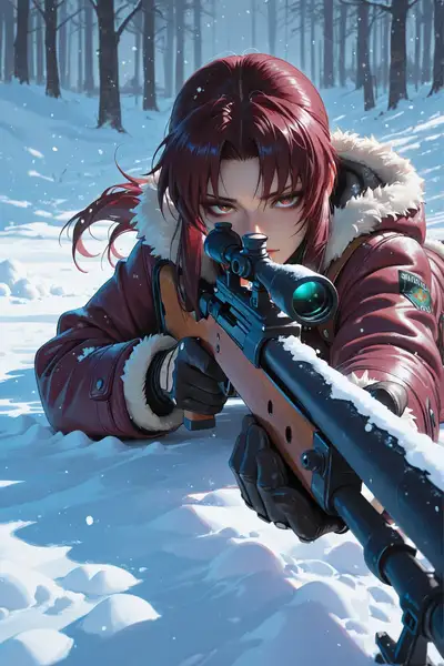 Sniper Bullet Time Cinematic Prompt
