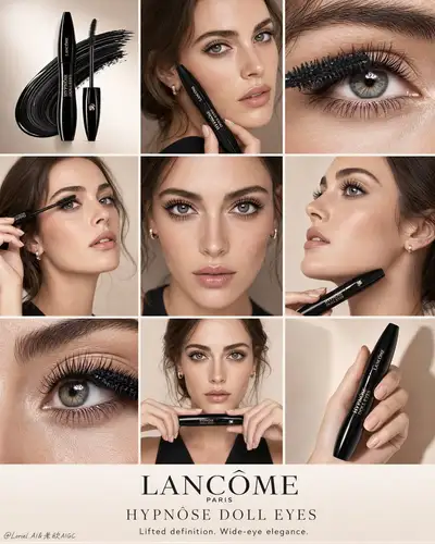 Lancome Hypnose Doll Eyes 9-Panel Beauty Campaign