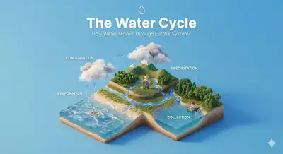 Isometric miniature diorama explaining a process or concept