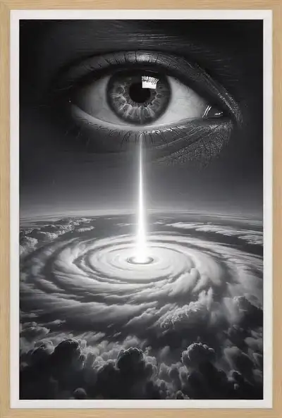 Cosmic Eye Cyclone Animation Prompt