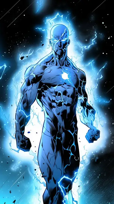 Doctor Manhattan on Mars - Watchmen Style Prompt