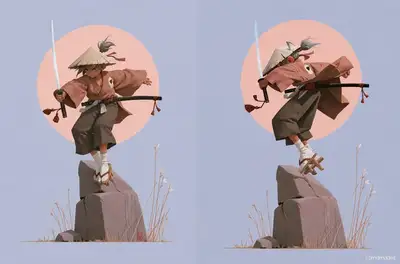 Cinematic Anime Short: Samurai vs Crane Demon