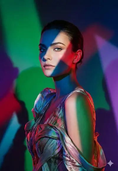 Surreal Fashion Studio Portrait Prompt