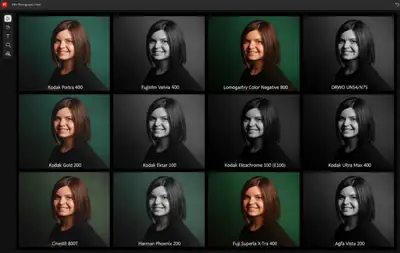 Film Photography Contact Sheet Grid