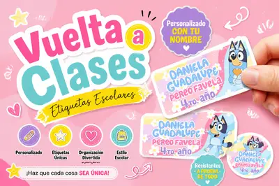 School Labels Promotional Poster