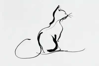 Single Line Continuum Drawing Prompt