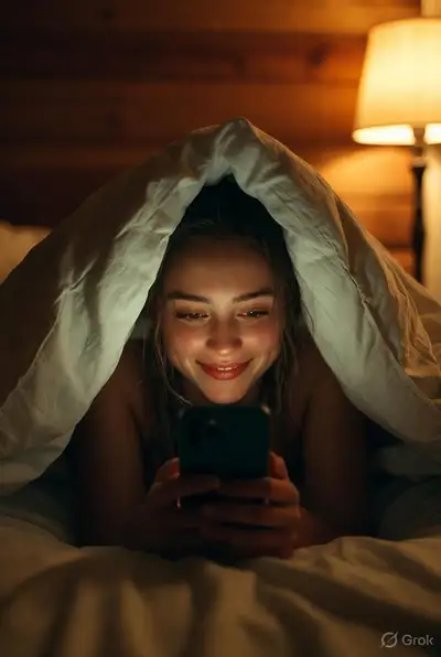 Cozy Night Bedroom Photorealistic Prompt