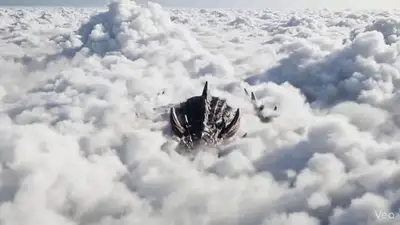 Cinematic Colossal Dragon Emergence