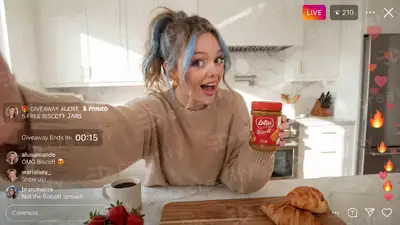 Viral UGC Instagram Live Giveaway Ad Script