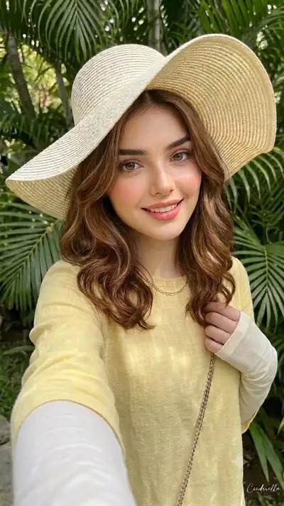 Tropical Selfie Portrait Prompt