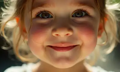 Dreamy Child Portrait with 35mm Film Style