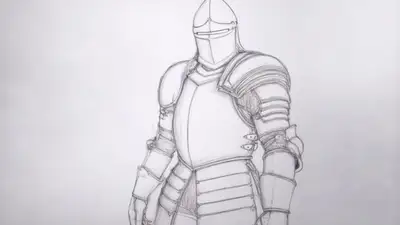 Graphite Knight Sketch to Reality